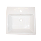 Semi Recessed Counter Top Basin 500x465x190mm With Overflow