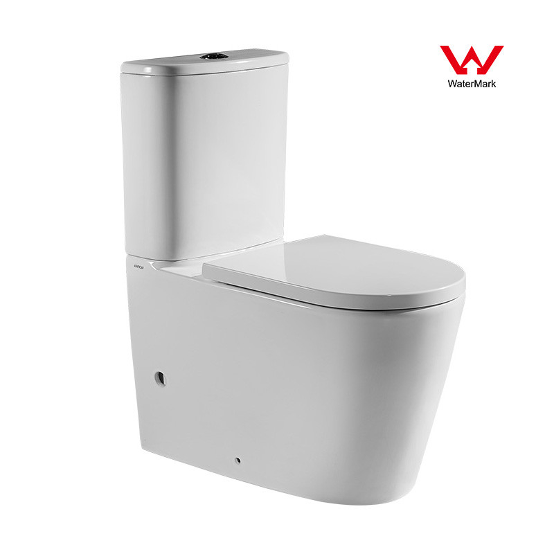 Watermark Sanitary Ware Two Piece Toilets Skirted 669*384*820mm Soft Closed