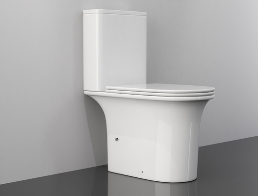 ARROW Two Piece Toilets , Sanitary Ware 180mm S And P Trap Toilet Elongated