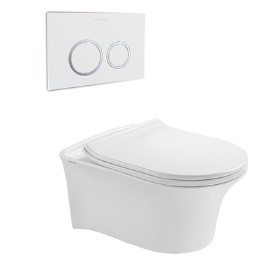 SASO Wall Hung Toilet Wc Washdown Flushing Water Saving Soft Closed